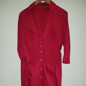 Red Fitted Tailored dress